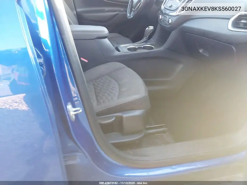 3GNAXKEV8KS560027 2019 Chevrolet Equinox Lt
