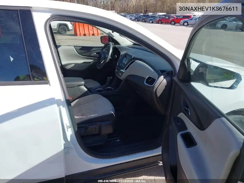 3GNAXHEV1KS676611 2019 Chevrolet Equinox Ls