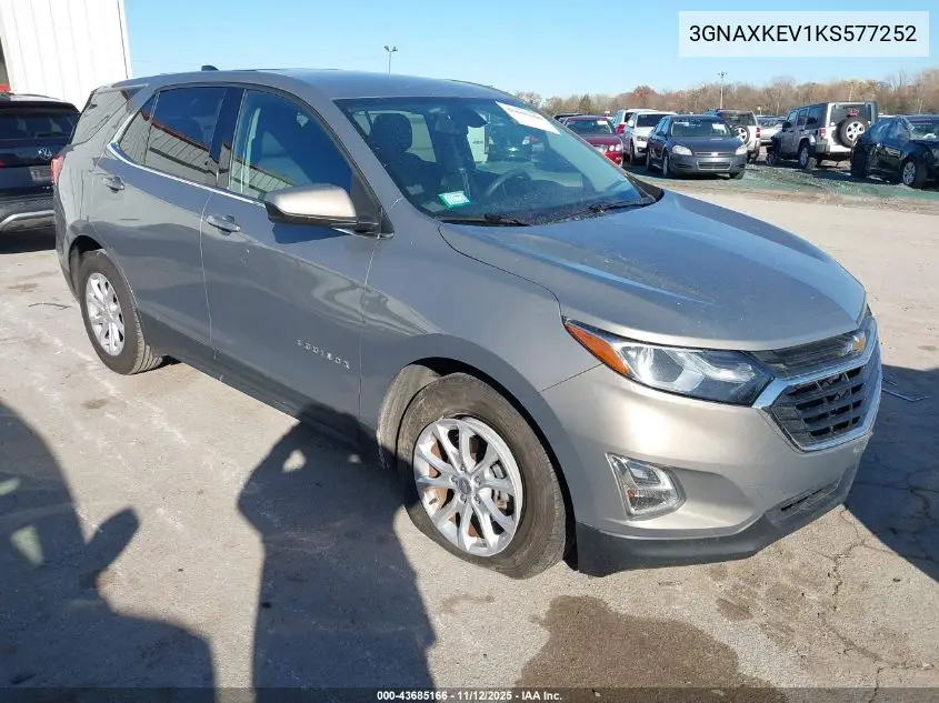 3GNAXKEV1KS577252 2019 Chevrolet Equinox Lt