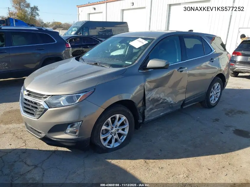 3GNAXKEV1KS577252 2019 Chevrolet Equinox Lt