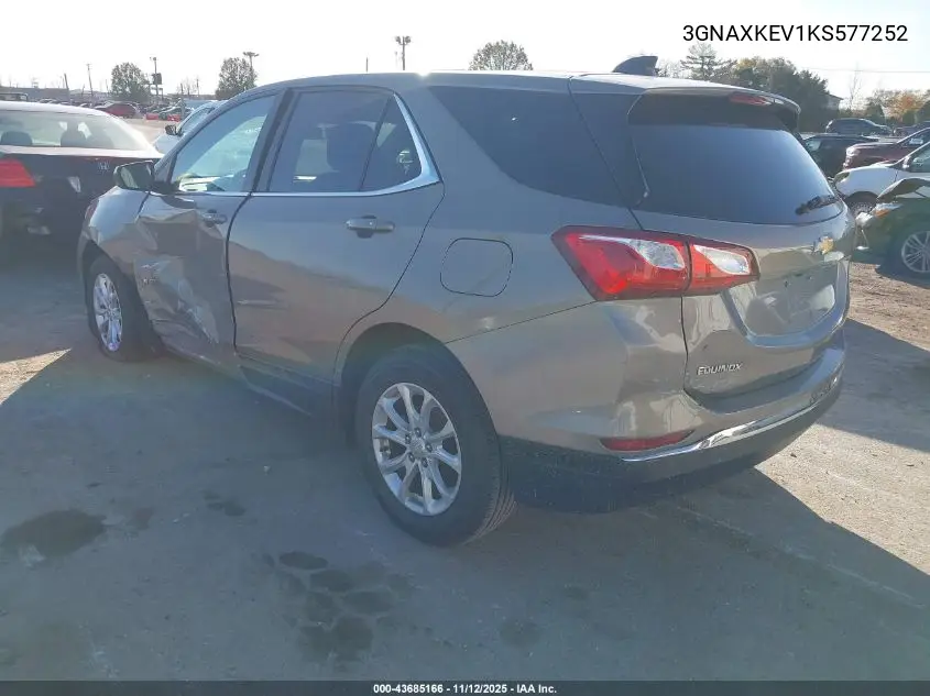 3GNAXKEV1KS577252 2019 Chevrolet Equinox Lt