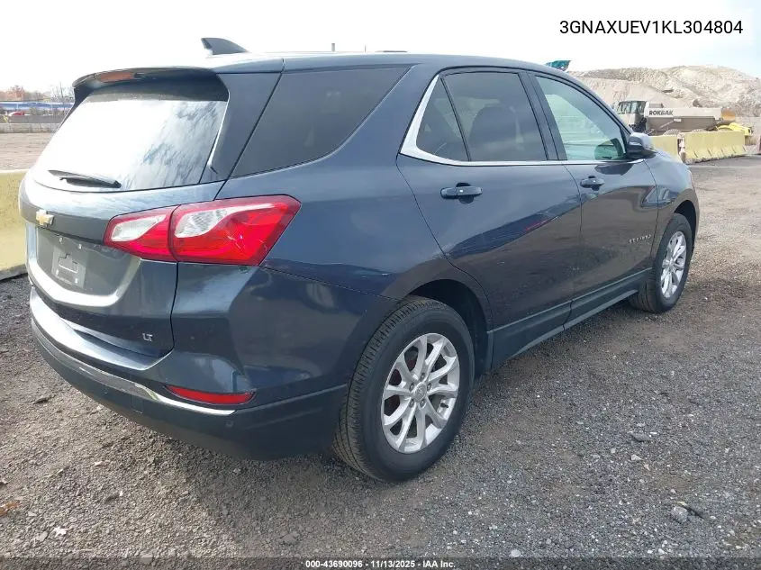 3GNAXUEV1KL304804 2019 Chevrolet Equinox Lt