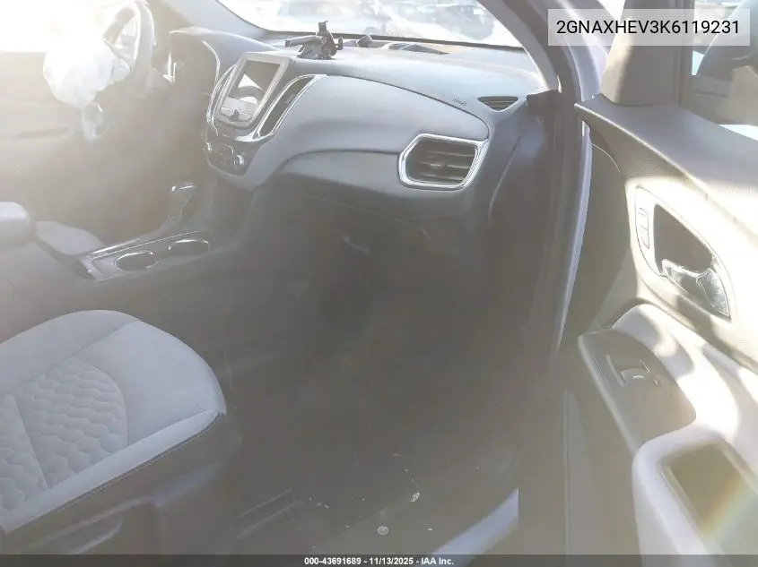 2GNAXHEV3K6119231 2019 Chevrolet Equinox Ls