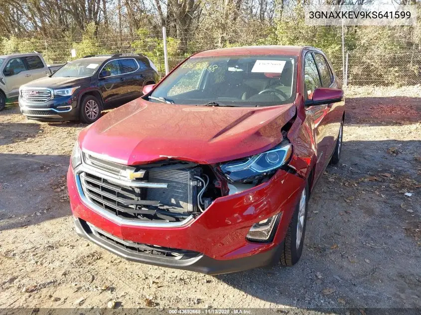 3GNAXKEV9KS641599 2019 Chevrolet Equinox Lt