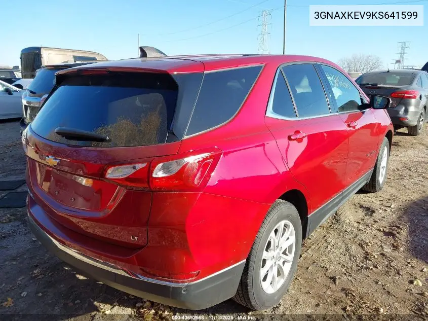 3GNAXKEV9KS641599 2019 Chevrolet Equinox Lt