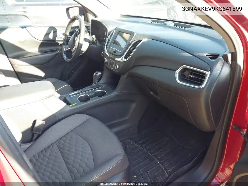 3GNAXKEV9KS641599 2019 Chevrolet Equinox Lt