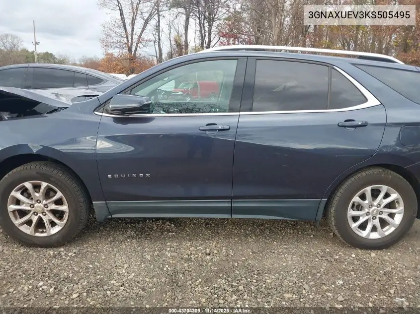 3GNAXUEV3KS505495 2019 Chevrolet Equinox Lt