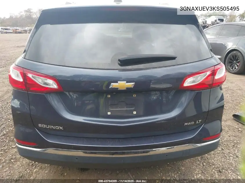 3GNAXUEV3KS505495 2019 Chevrolet Equinox Lt