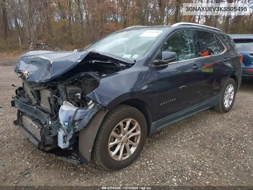 3GNAXUEV3KS505495 2019 Chevrolet Equinox Lt