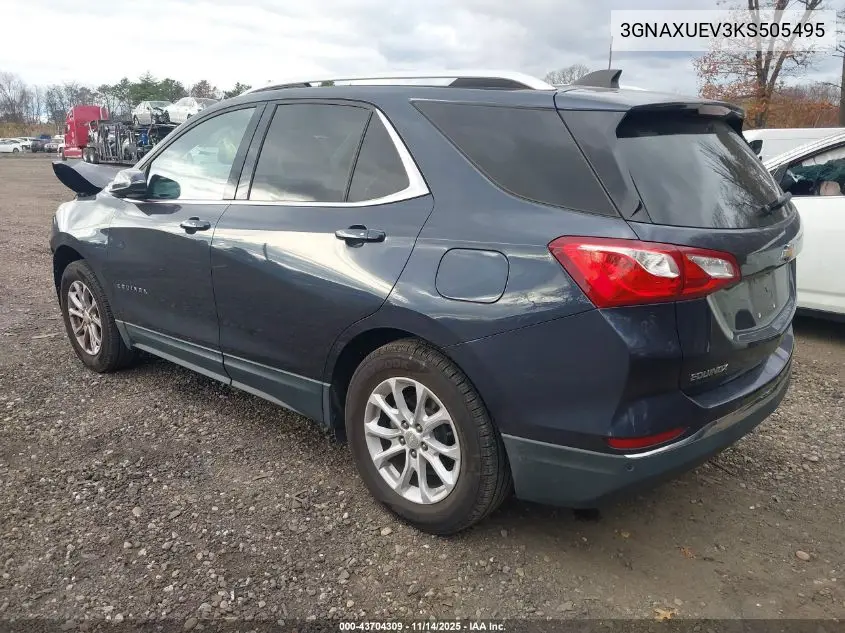 3GNAXUEV3KS505495 2019 Chevrolet Equinox Lt