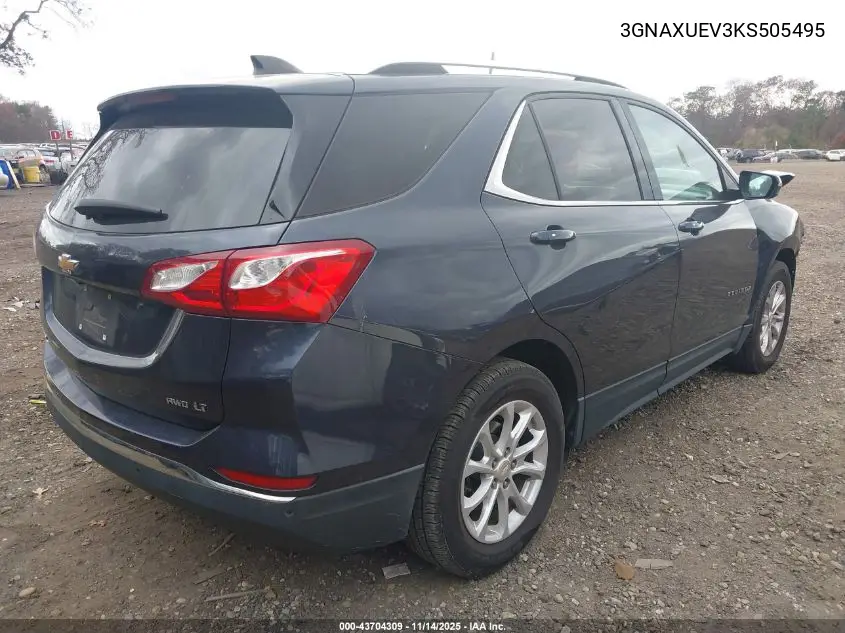 3GNAXUEV3KS505495 2019 Chevrolet Equinox Lt