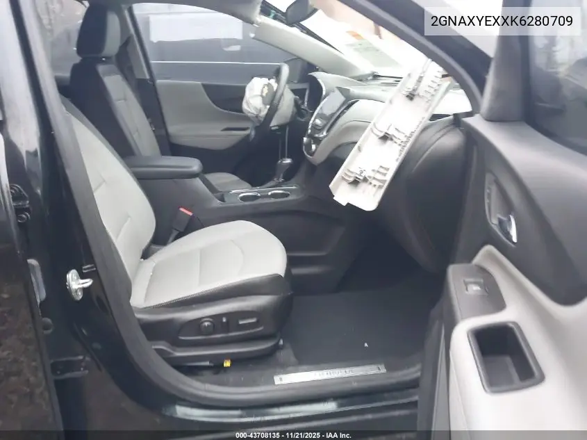 2GNAXYEXXK6280709 2019 Chevrolet Equinox Premier