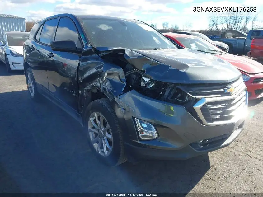 3GNAXSEVXKL176258 2019 Chevrolet Equinox Ls
