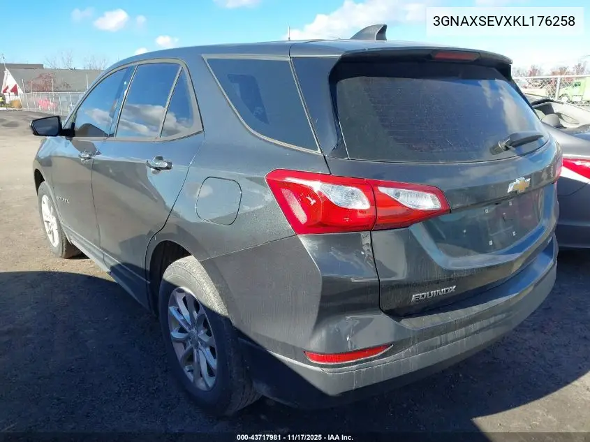 3GNAXSEVXKL176258 2019 Chevrolet Equinox Ls