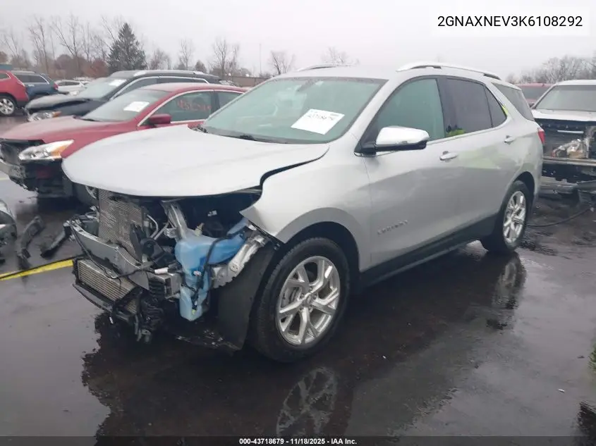 2GNAXNEV3K6108292 2019 Chevrolet Equinox Premier