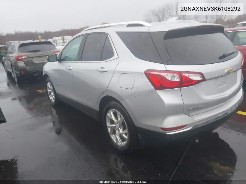 2GNAXNEV3K6108292 2019 Chevrolet Equinox Premier