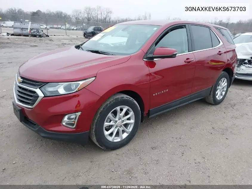 3GNAXKEV6KS673703 2019 Chevrolet Equinox Lt