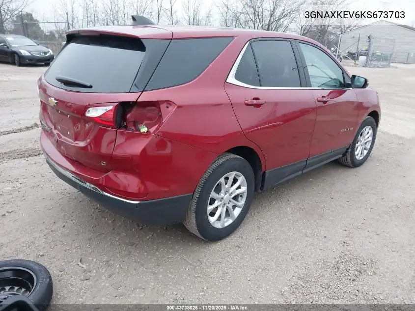 3GNAXKEV6KS673703 2019 Chevrolet Equinox Lt