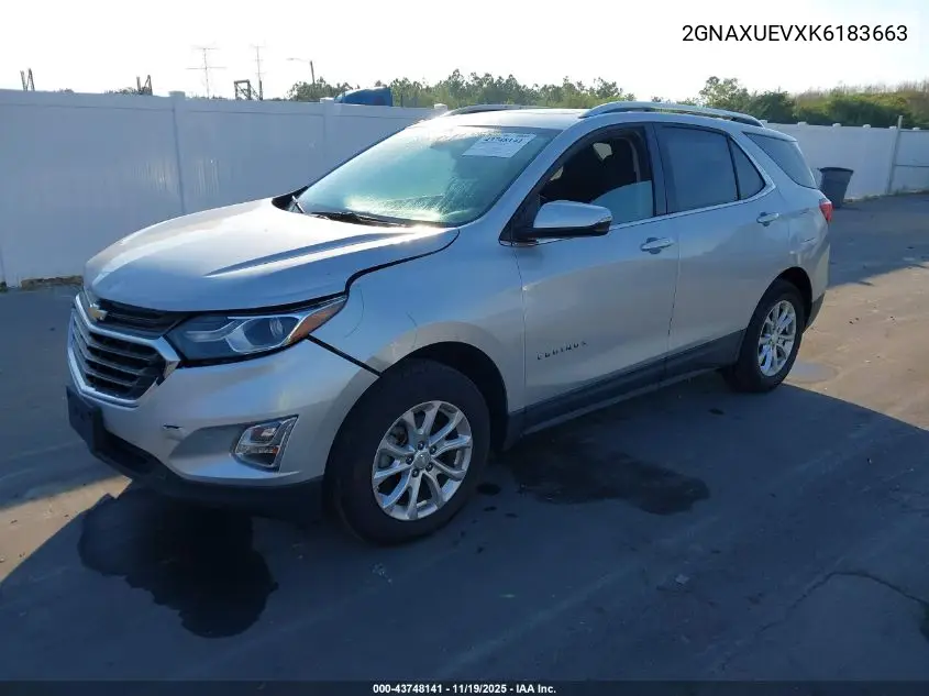 2GNAXUEVXK6183663 2019 Chevrolet Equinox Lt