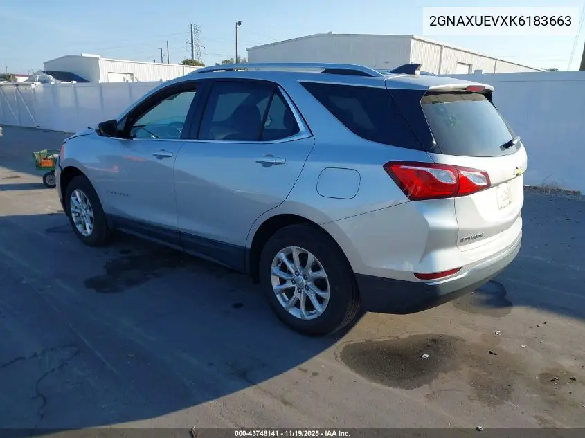 2GNAXUEVXK6183663 2019 Chevrolet Equinox Lt