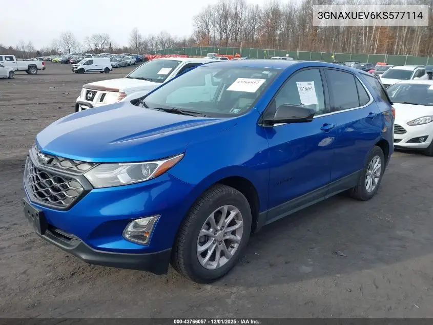3GNAXUEV6KS577114 2019 Chevrolet Equinox Lt