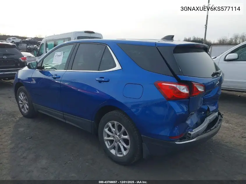 3GNAXUEV6KS577114 2019 Chevrolet Equinox Lt