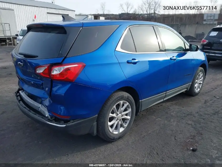 3GNAXUEV6KS577114 2019 Chevrolet Equinox Lt