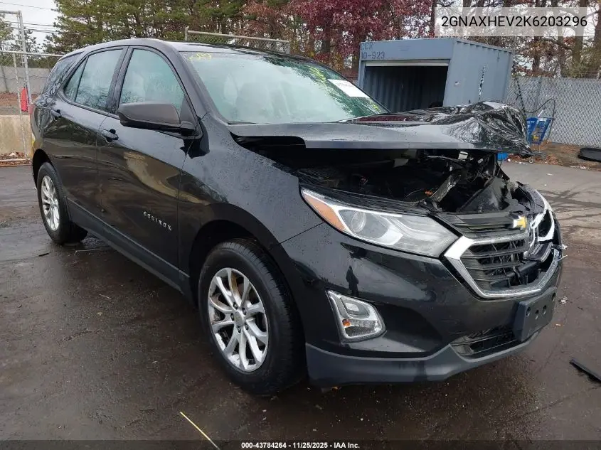 2GNAXHEV2K6203296 2019 Chevrolet Equinox Ls
