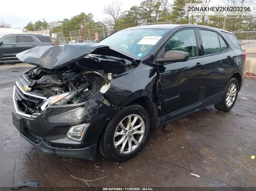 2GNAXHEV2K6203296 2019 Chevrolet Equinox Ls