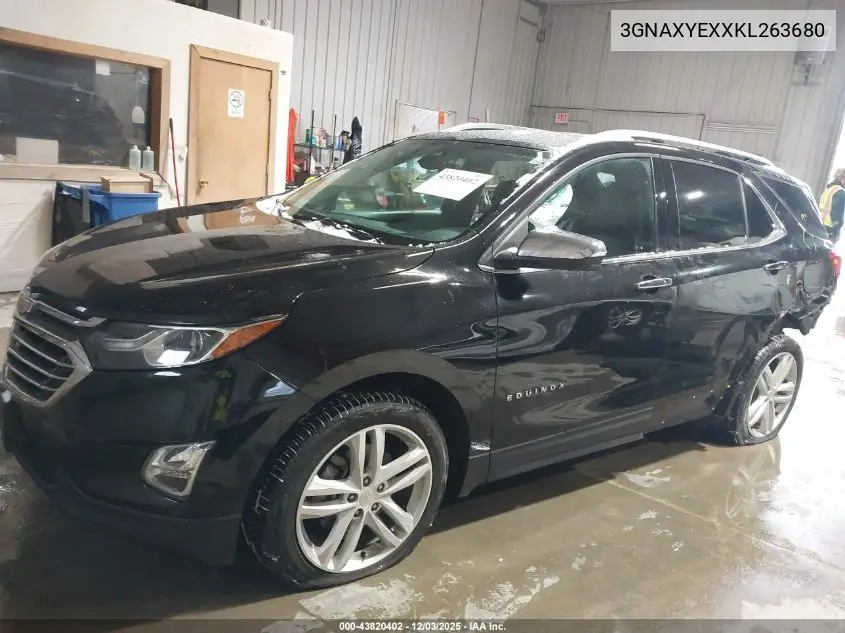 3GNAXYEXXKL263680 2019 Chevrolet Equinox Premier