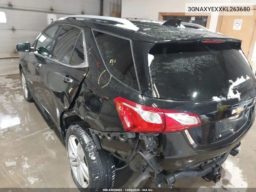 3GNAXYEXXKL263680 2019 Chevrolet Equinox Premier