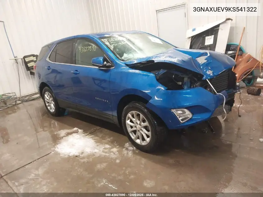 3GNAXUEV9KS541322 2019 Chevrolet Equinox Lt
