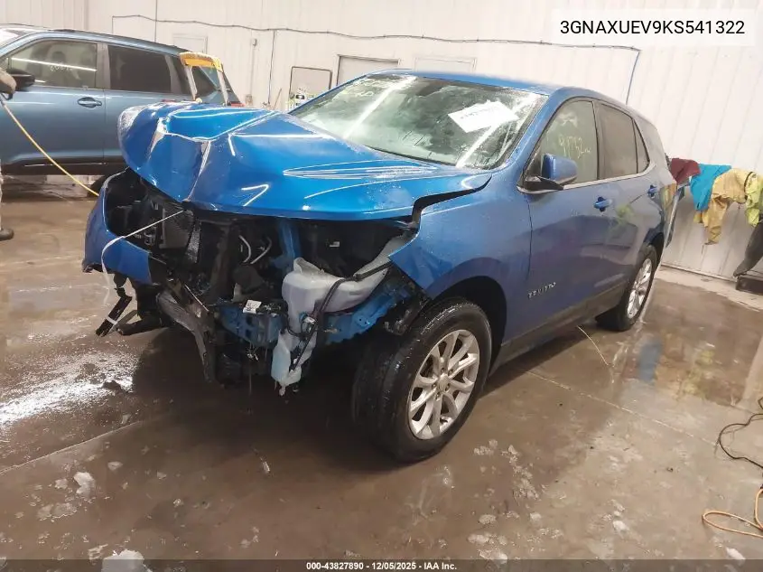 3GNAXUEV9KS541322 2019 Chevrolet Equinox Lt