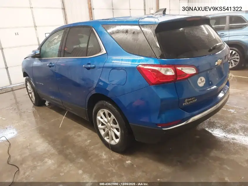 3GNAXUEV9KS541322 2019 Chevrolet Equinox Lt