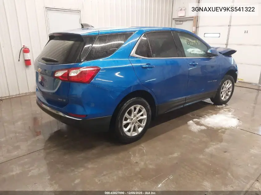 3GNAXUEV9KS541322 2019 Chevrolet Equinox Lt
