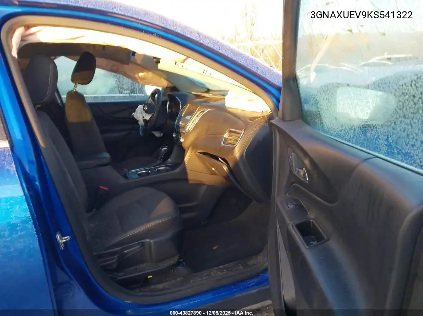 3GNAXUEV9KS541322 2019 Chevrolet Equinox Lt
