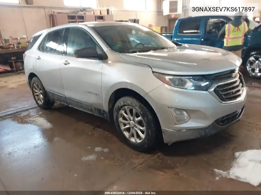 3GNAXSEV7KS617897 2019 Chevrolet Equinox Ls