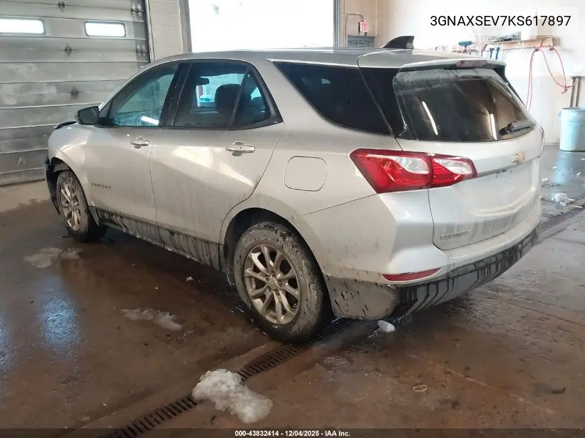 3GNAXSEV7KS617897 2019 Chevrolet Equinox Ls