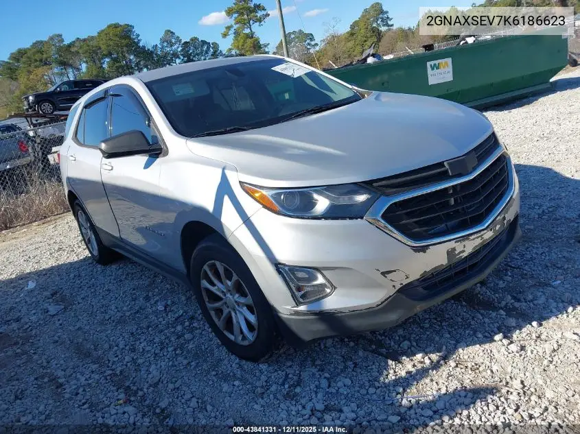 2GNAXSEV7K6186623 2019 Chevrolet Equinox Ls