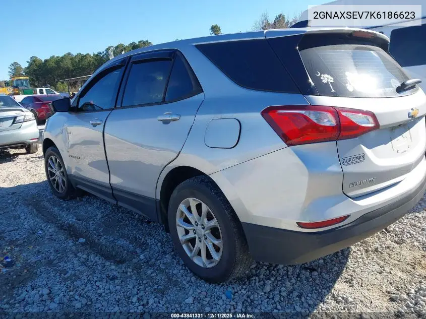 2GNAXSEV7K6186623 2019 Chevrolet Equinox Ls