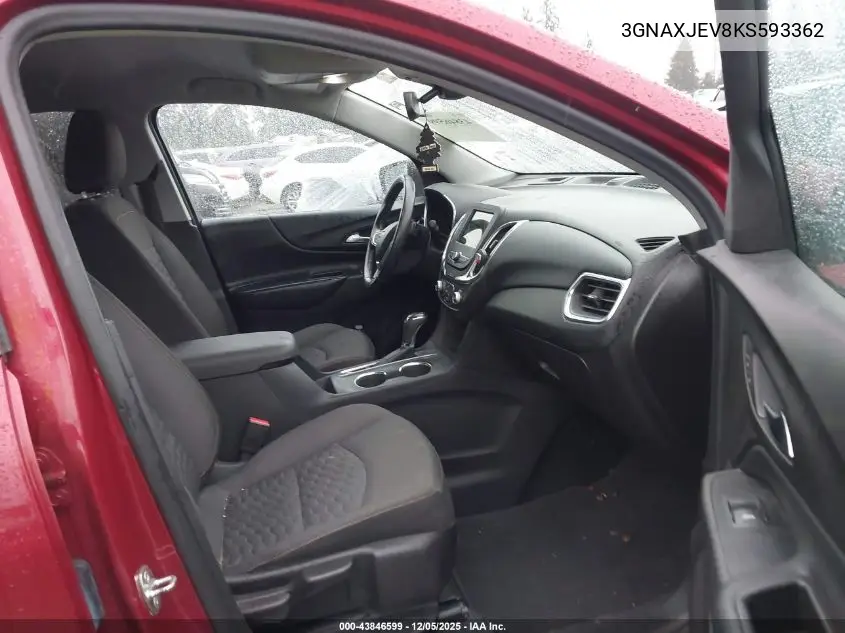 3GNAXJEV8KS593362 2019 Chevrolet Equinox Lt