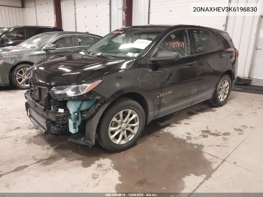2GNAXHEV3K6196830 2019 Chevrolet Equinox Ls