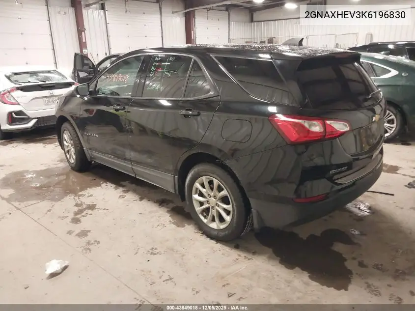 2GNAXHEV3K6196830 2019 Chevrolet Equinox Ls