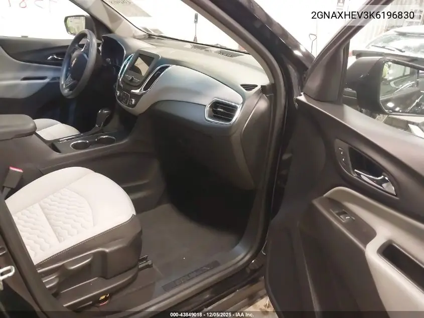 2GNAXHEV3K6196830 2019 Chevrolet Equinox Ls
