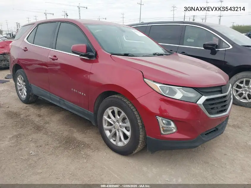 3GNAXKEVXKS543214 2019 Chevrolet Equinox Lt
