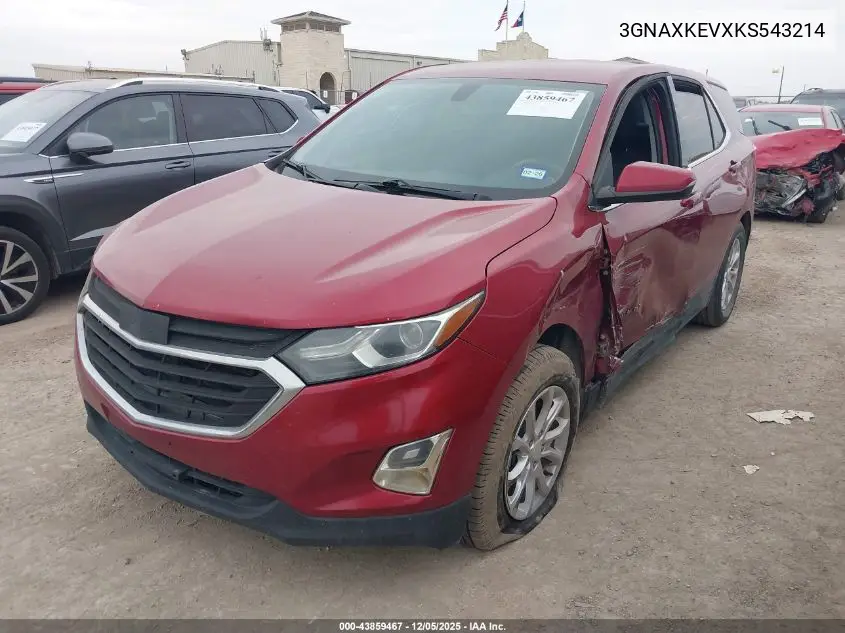 3GNAXKEVXKS543214 2019 Chevrolet Equinox Lt