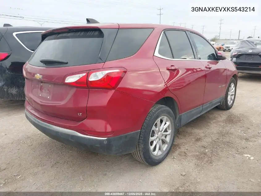 3GNAXKEVXKS543214 2019 Chevrolet Equinox Lt