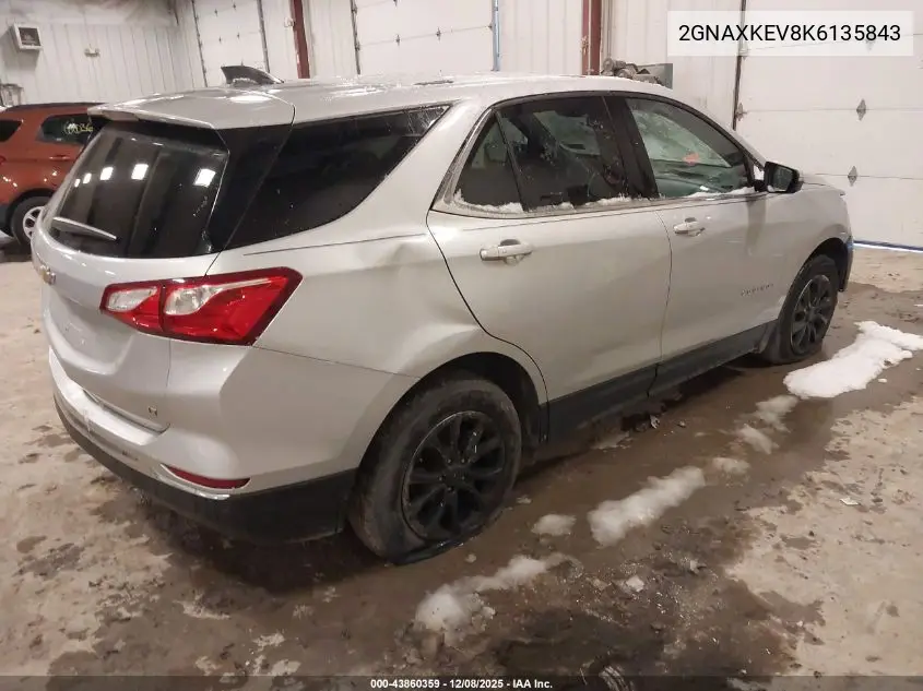 2GNAXKEV8K6135843 2019 Chevrolet Equinox Lt