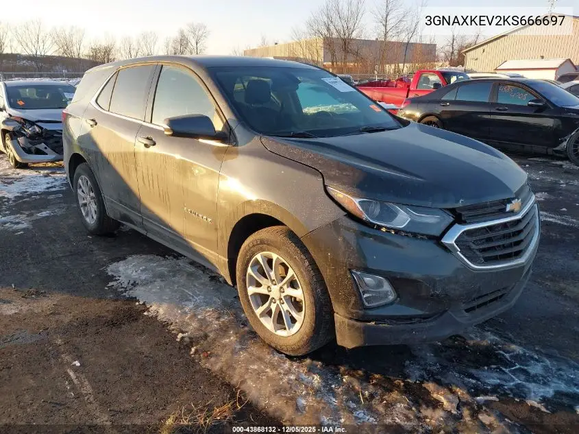 3GNAXKEV2KS666697 2019 Chevrolet Equinox Lt