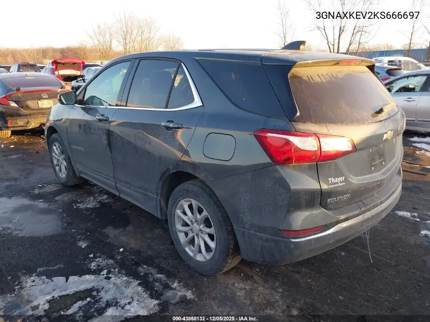 3GNAXKEV2KS666697 2019 Chevrolet Equinox Lt